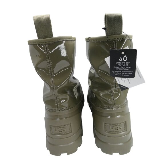 UGG Classic Brella Mini Boot Olive Green Size 6 - Picture 6 of 8